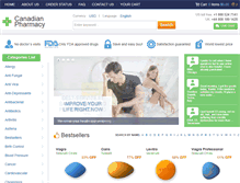 Tablet Screenshot of canadianpharmacy2home.com